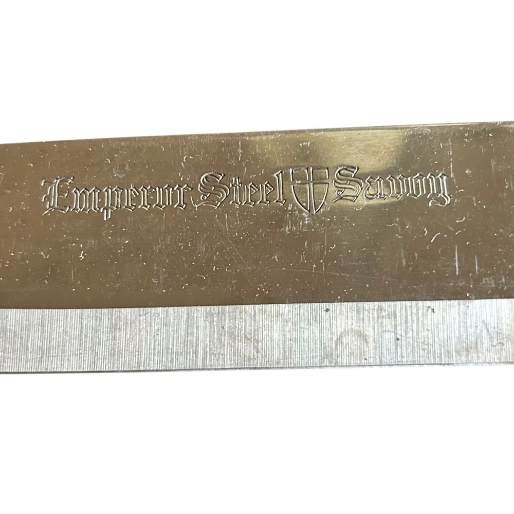 Vintage Emperor Steel Savoy Japan‎ Carving Chef Knife Wood Handle Stainless